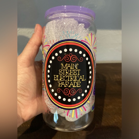 Hand Crafted Disney Main Street Electrical Parade Glass Tumbler. - Picture 7 of 8